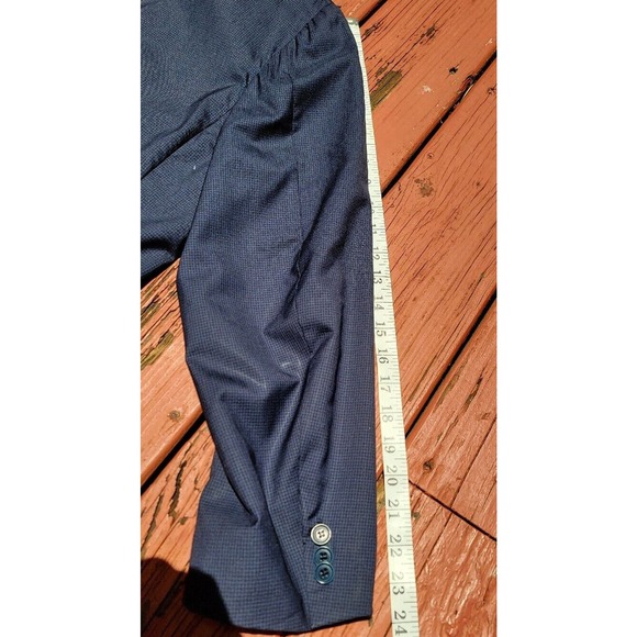 ERMENEGILDO ZEGNA Blue Trofeo 600 WOOL SILK Blazer Sport Coat Jacket - 42 R - Picture 9 of 9